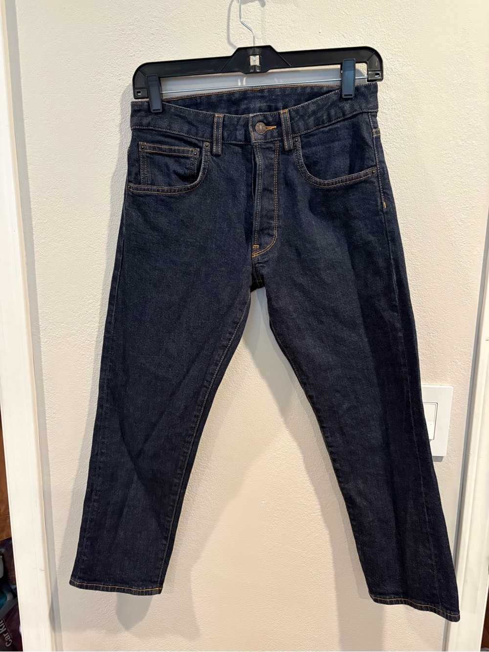 6397 Shorty Selvedge Dark Wash Crop Women’s Jeans NP029 25 x 23 Made in Italy